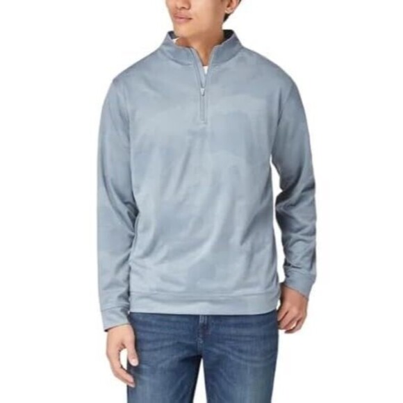 Kirkland Signature Men’s Performance Quarter Zip, Gray, XXL - Picture 1 of 4